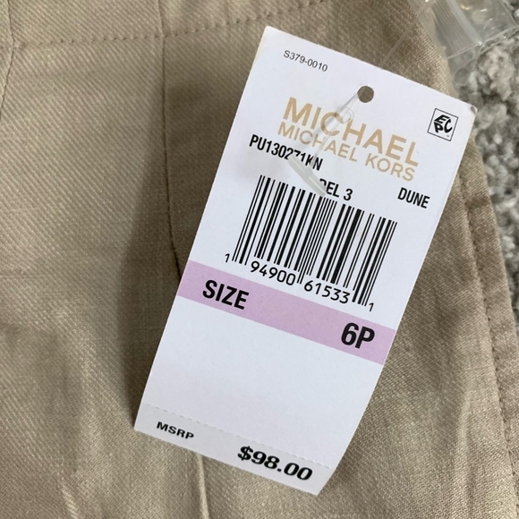 Women Cropped Pants MICHAEL Michael Kors
Wide Leg Capri Pants Beige Linen Pants - Picture 6 of 7
